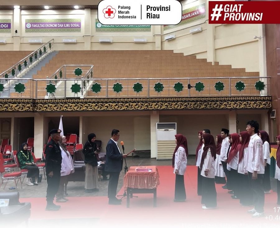 Resmi Dilantik! KSR PMI UIN Suska Siap Dukung Misi Kemanusiaan